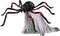 LED Red and Black Jumping Spider Animatronic | Halloween Décor | Horror Décor | 21 Inches | Moving Prop